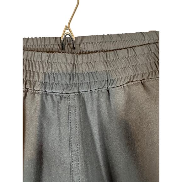 Med Couture Gray Pewter Elastic Waist Joggers Scrub Pants Women Sz Small - Picture 6 of 12